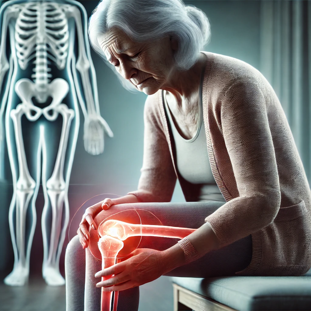 골다공증으로 아픈 할머니