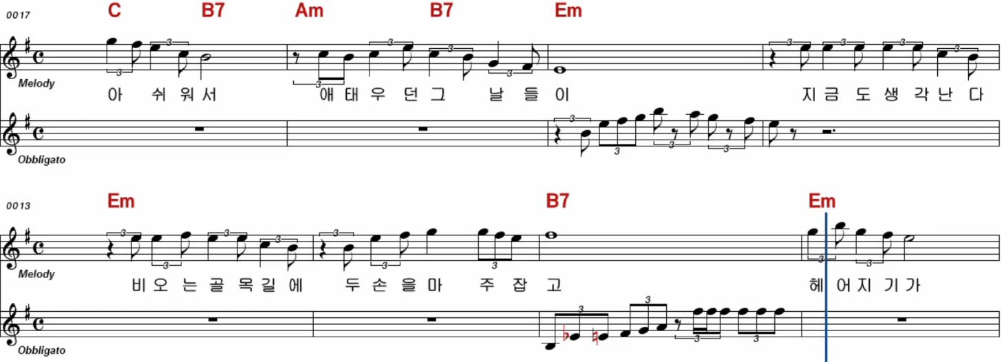 김수희 못 잊겠어요 악보 노래방