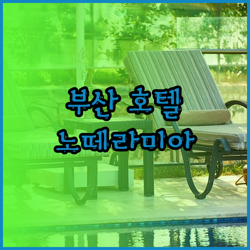 부산 노떼라미아호텔 숙박 후기 최고의