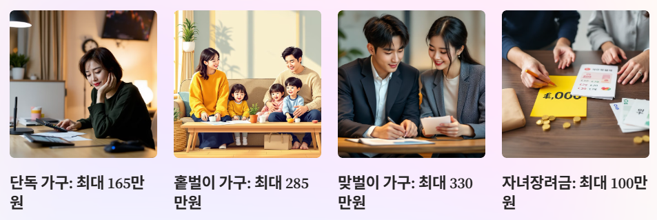 근로 장려금 지급금액