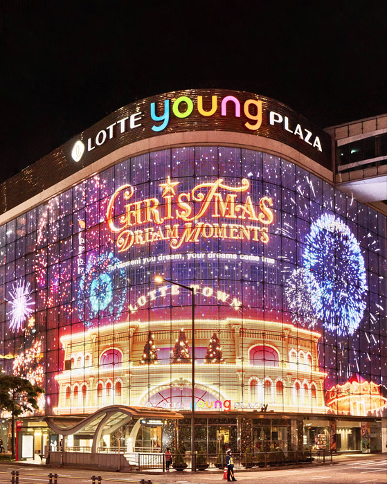 롯데백화점본점 크리스마스 장식 모습