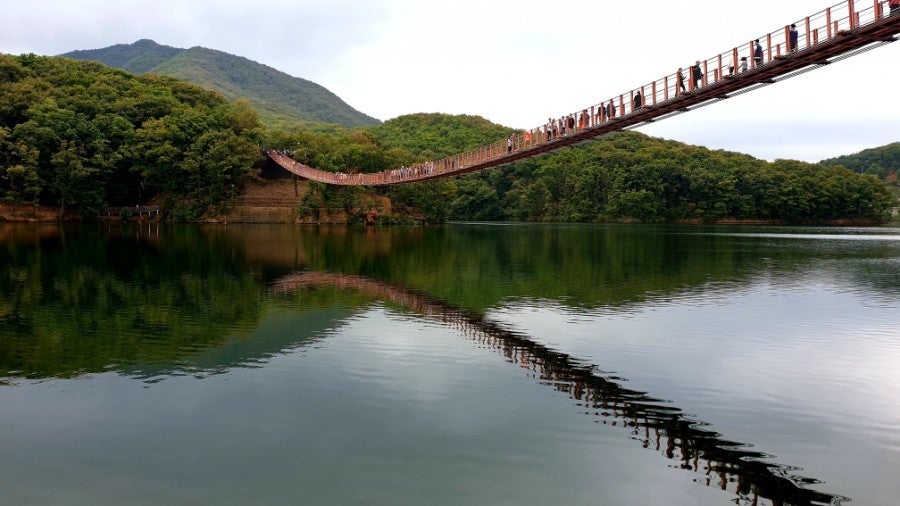 마장호수 출렁다리 관련 사진