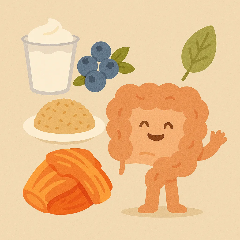 발효식품과 섬유질로 장 건강 강화