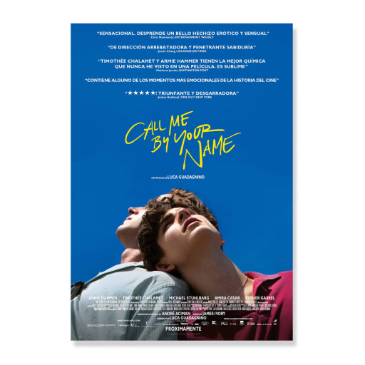 영화 콜미바이유어네임 포스터