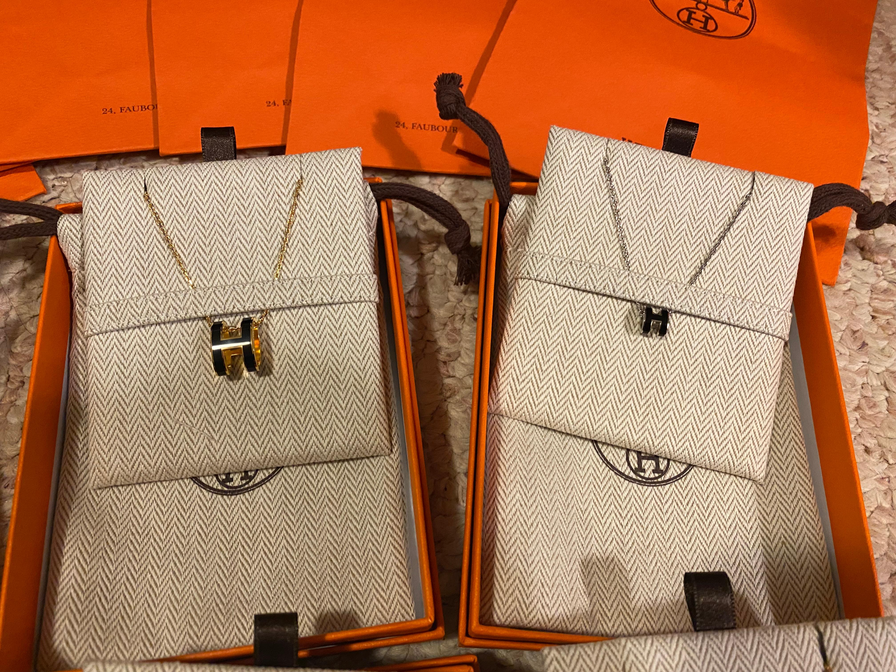 에르메스 팝아슈 목걸이 비교