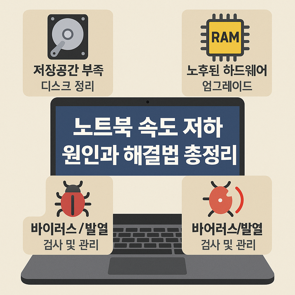 노트북 속도 저하 원인과 해결법 총정리