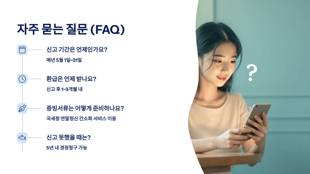 종합소득세 환급, 자주 묻는 질문 (FAQ)