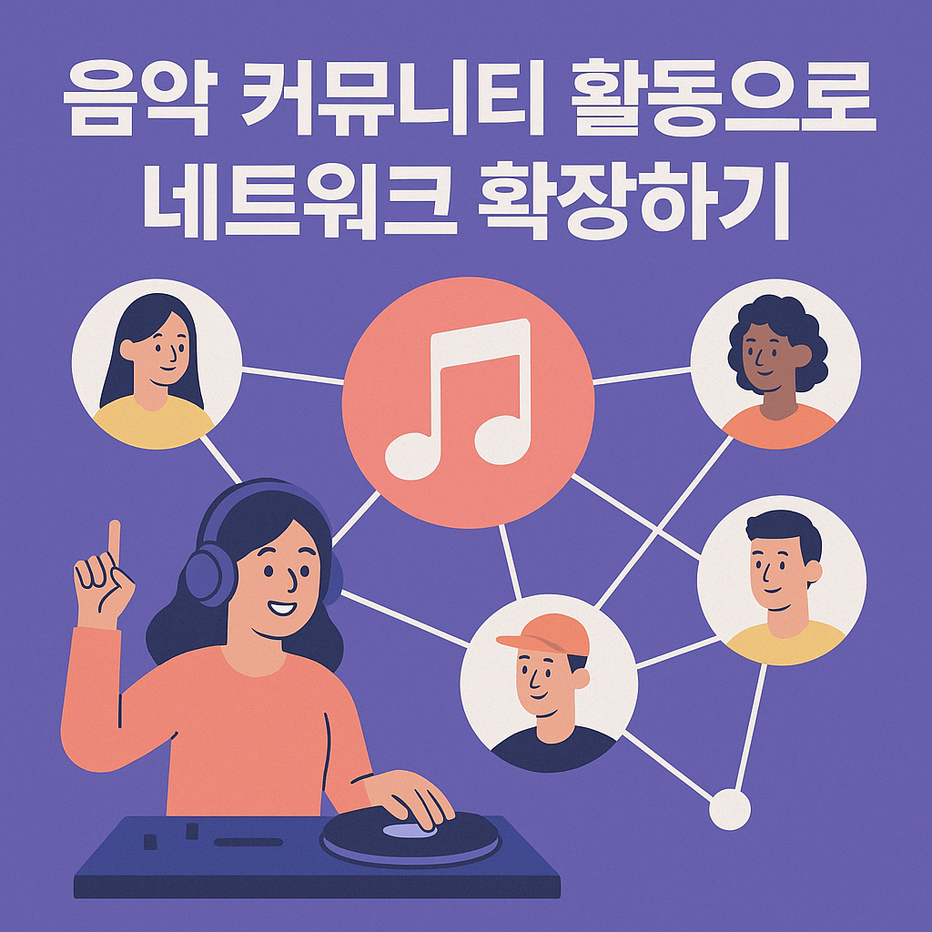 음악 커뮤니티 활동으로 네트워크 확장 관련 사진