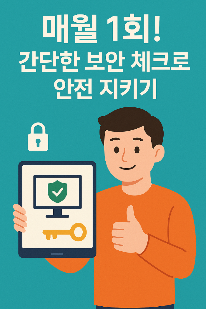 매월 1회! 간단한 보안 체크로 안전 지키기