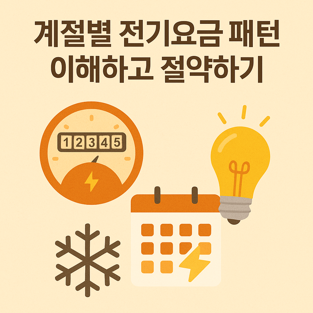계절별 전기요금 패턴 이해하고 절약하기