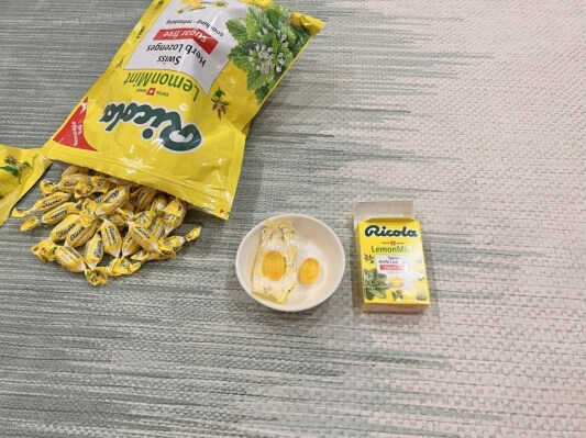 40g과 342g 캔디 비교 사진