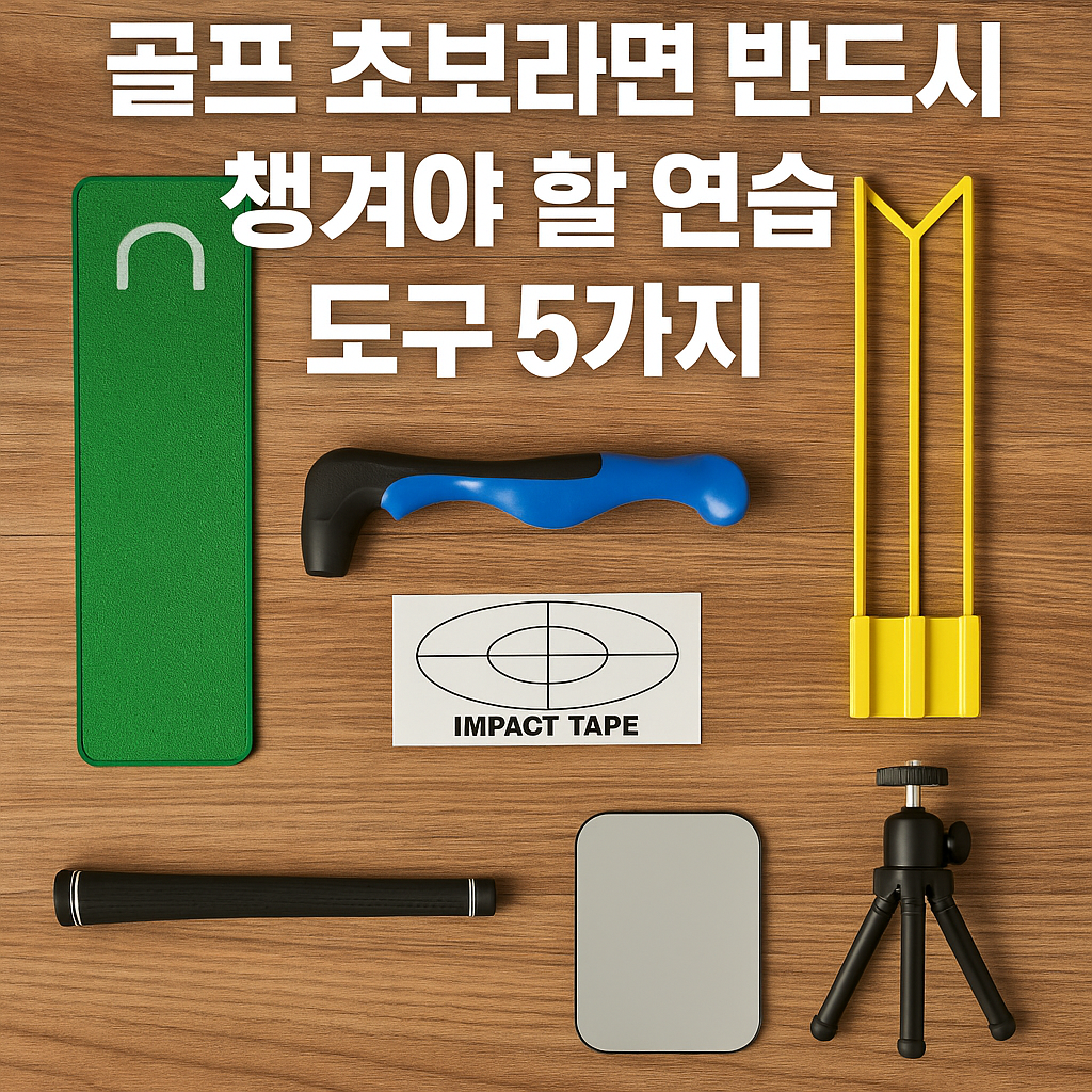 골프 초보라면 반드시 챙겨야 할 연습 도구 5가지 사진
