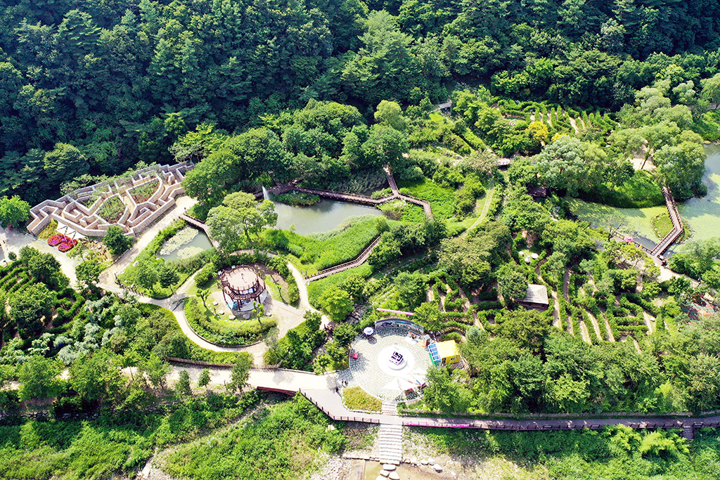 문경생태미로 공원 자연의 생태 휴식처