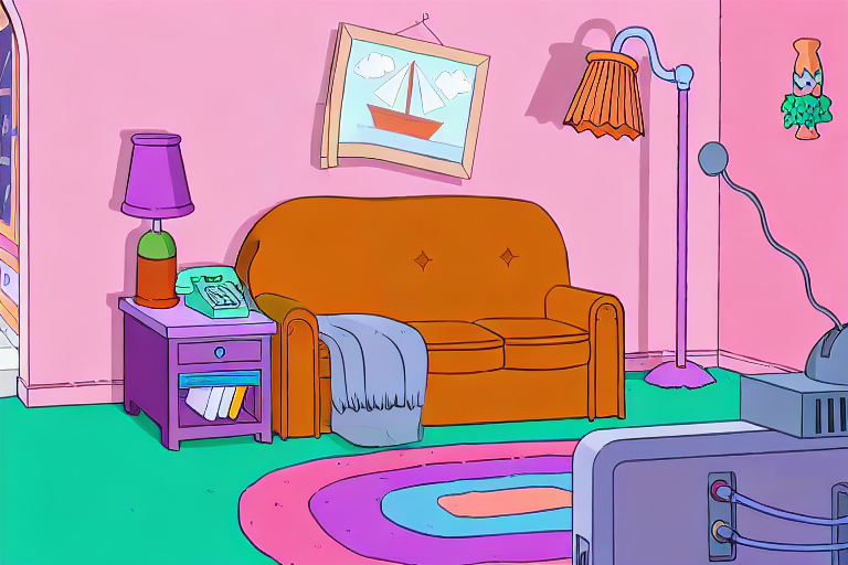 심슨스 가족 거실에서 호머 심슨을 삭제한 결과