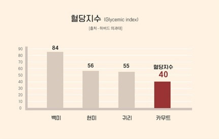카무트 효소 혈당지수 하락표