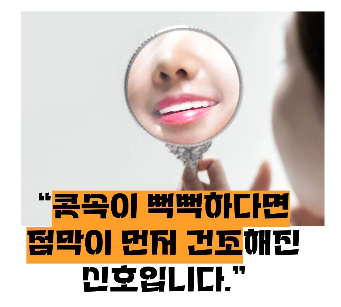 콧속이 건조할때 신호