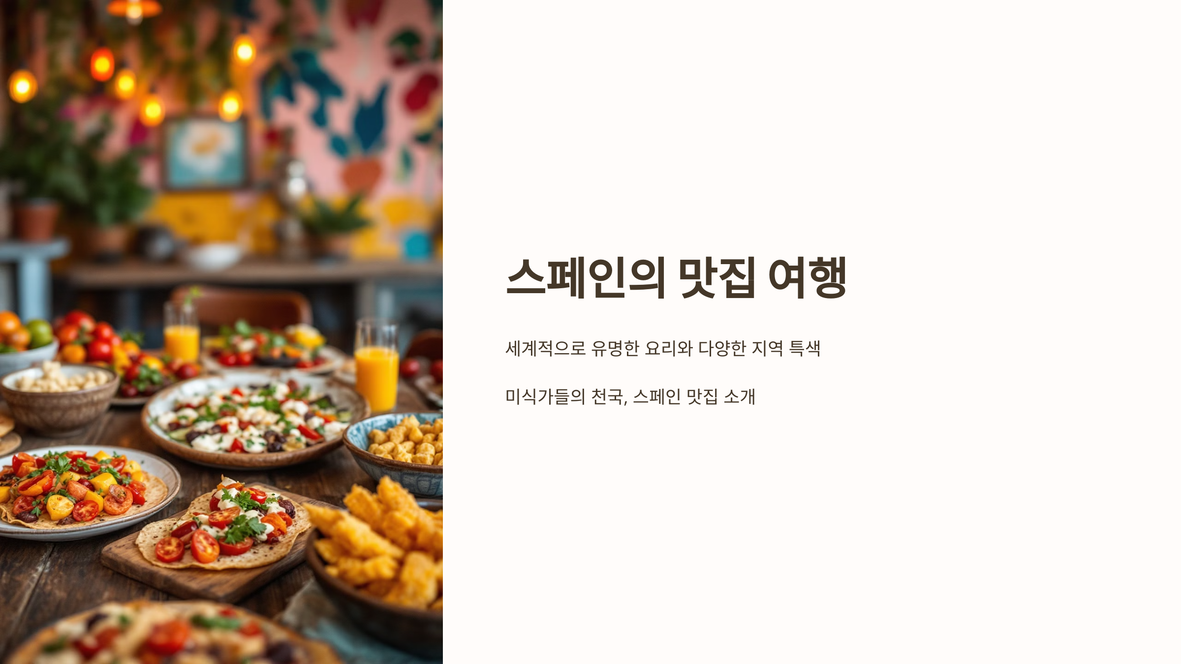 스페인 맛집여행