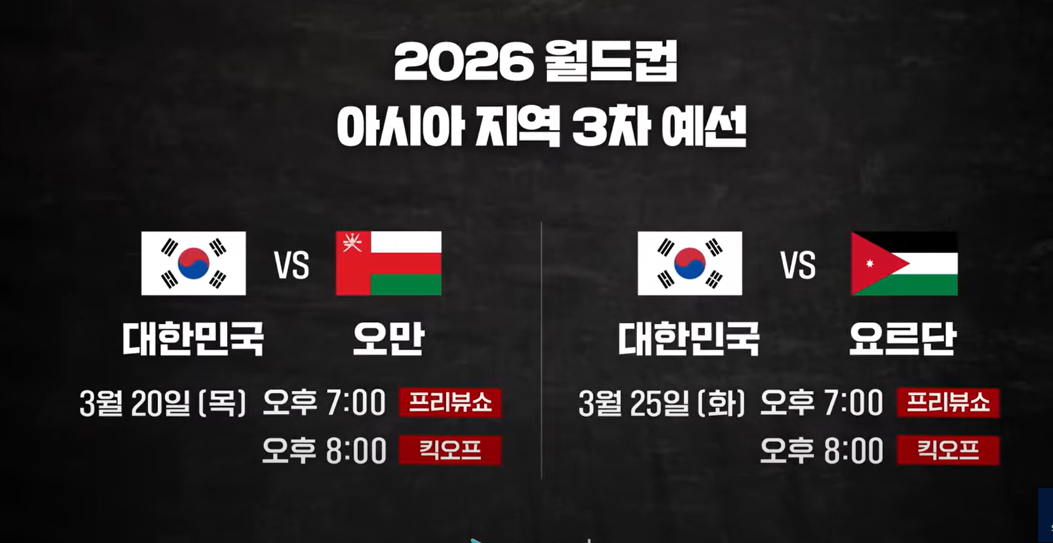 한국 오만 1-1 무승부, 본선 경우의 수 정리
