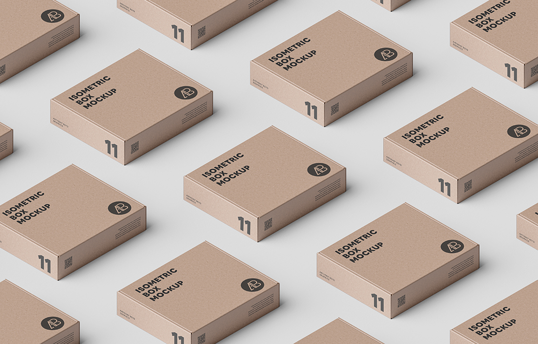 Box Grid Mockup(박스 그리드 목업)