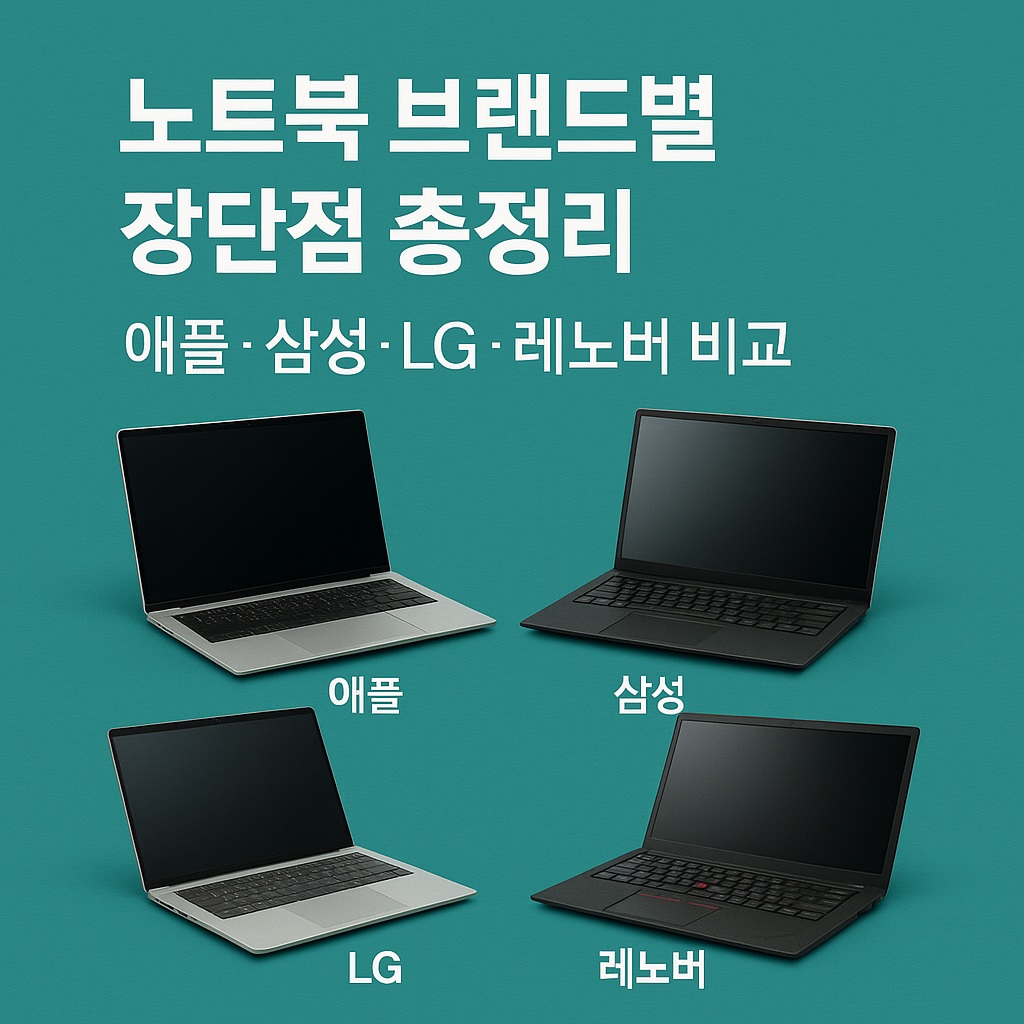 노트북 브랜드별 장단점 총정리