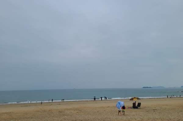 비-오는-날-대천-해수욕장