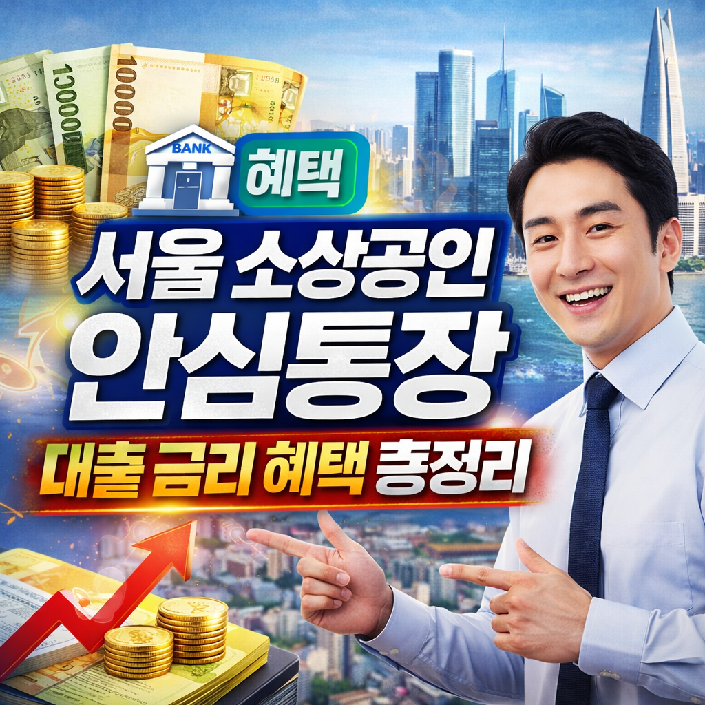 서울 소상공인 안심통장 대출 신청하러 가기