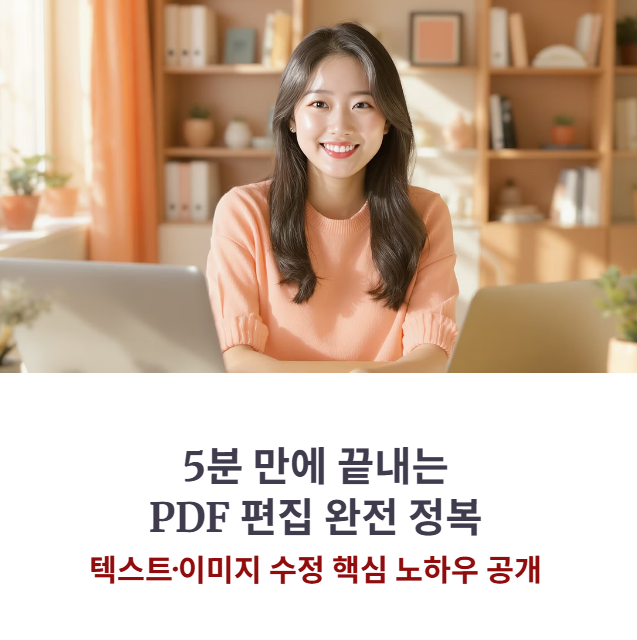 5분 만에 끝내는 PDF파일편집: 텍스트, 이미지 수정 꿀팁 공개