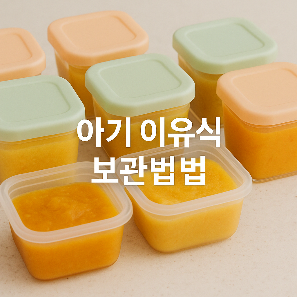실온 냉장 냉동 아기 이유식 보관·해동 완전정리⭐