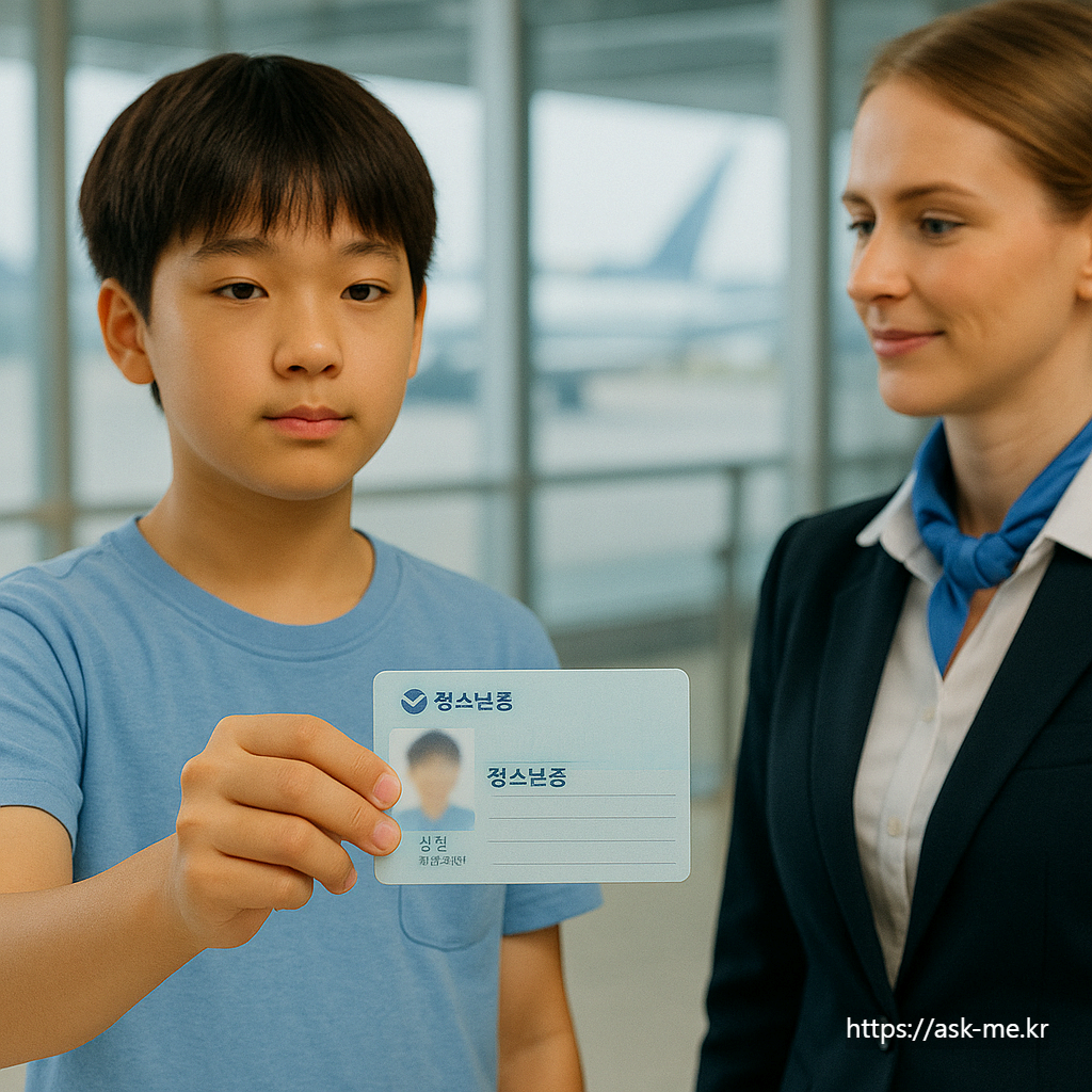 ✈️<초등학생 공항 이용하기 1편> 청소년증 사용하기