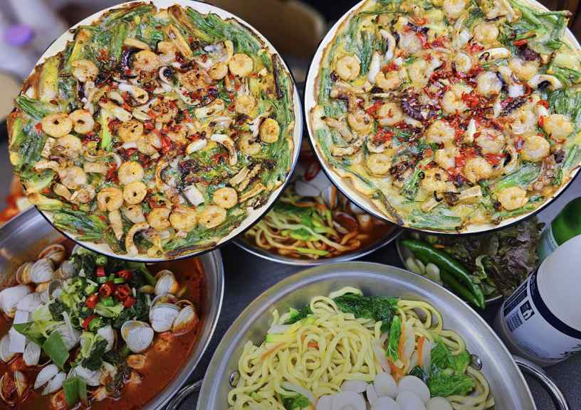 서울 장한평 해물샤부칼국수 맛집 &amp;#124; 2TV 생생정보 방송 나온 금면옥 원기회복 칼국수 장한평본점