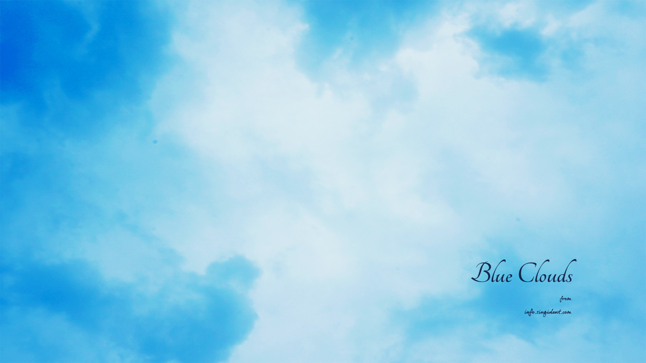 01 파란색 구름 C - Blue Clouds 구름배경화면