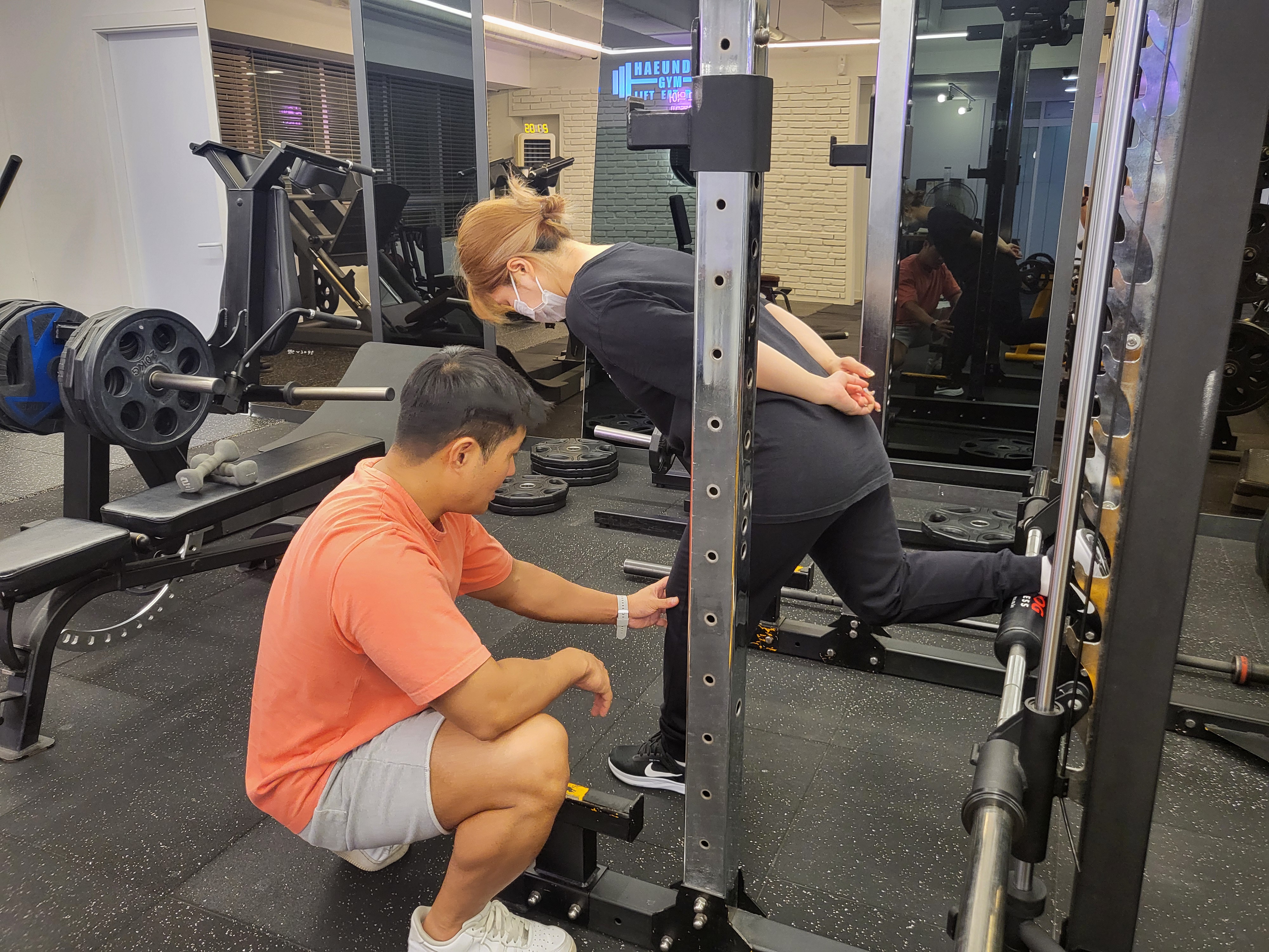 불가리안 스플릿 스쿼트 진접 pt