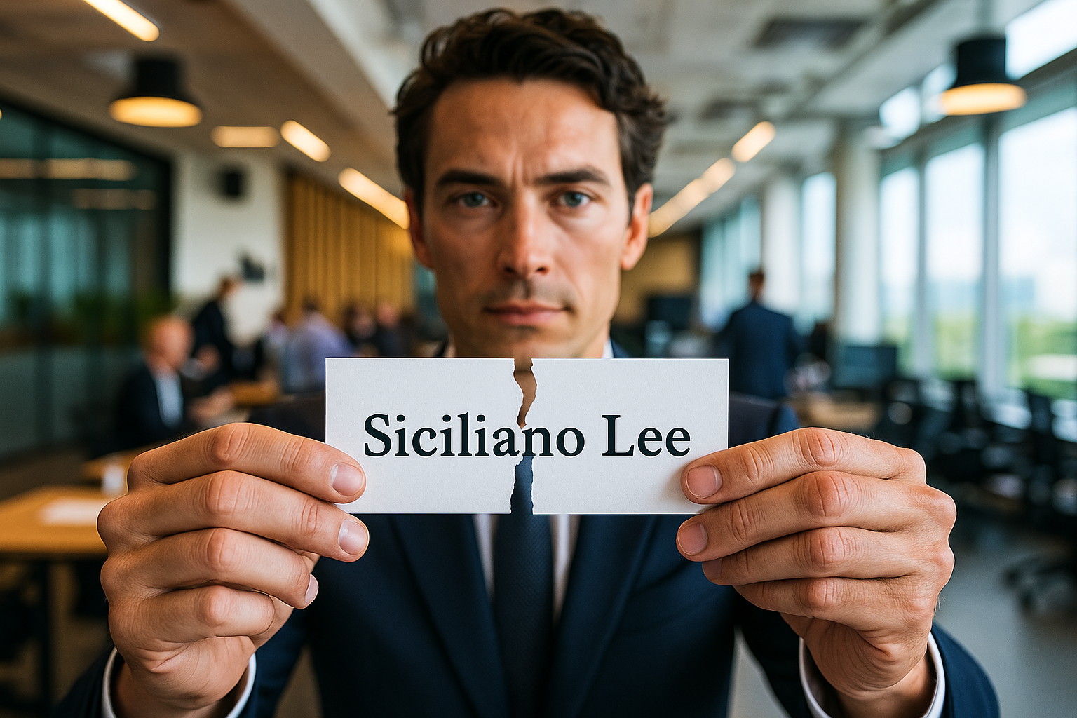 명함에서 자신의 이름만을 남기고 찢어 버려라 !