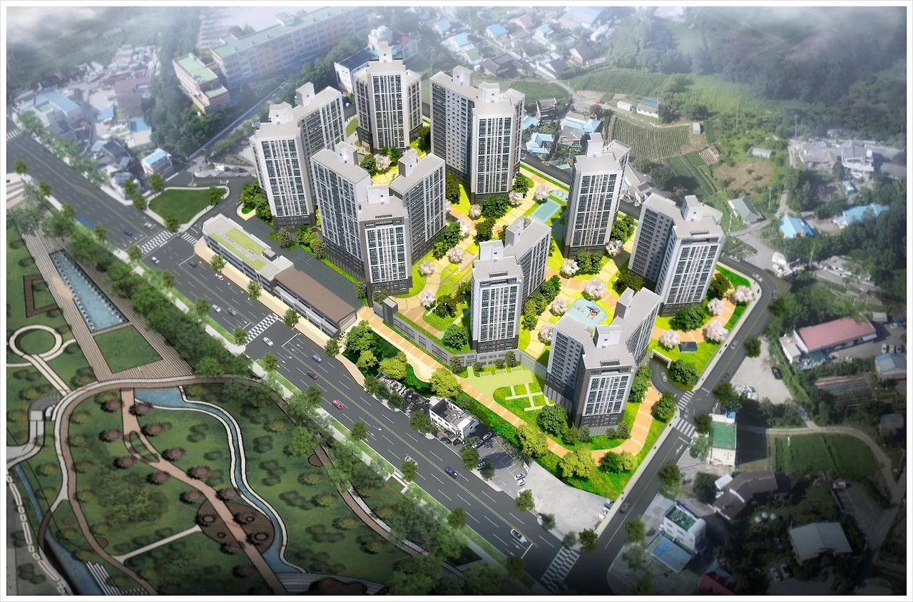 202002_충남 천안시 동남구 삼룡 1지구 공동주택(아파트) 부지조성 [호반써밋 포레센트 아파트]