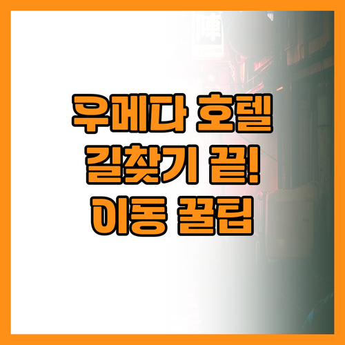 스마트한 여행자를 위한 오사카 우메다..