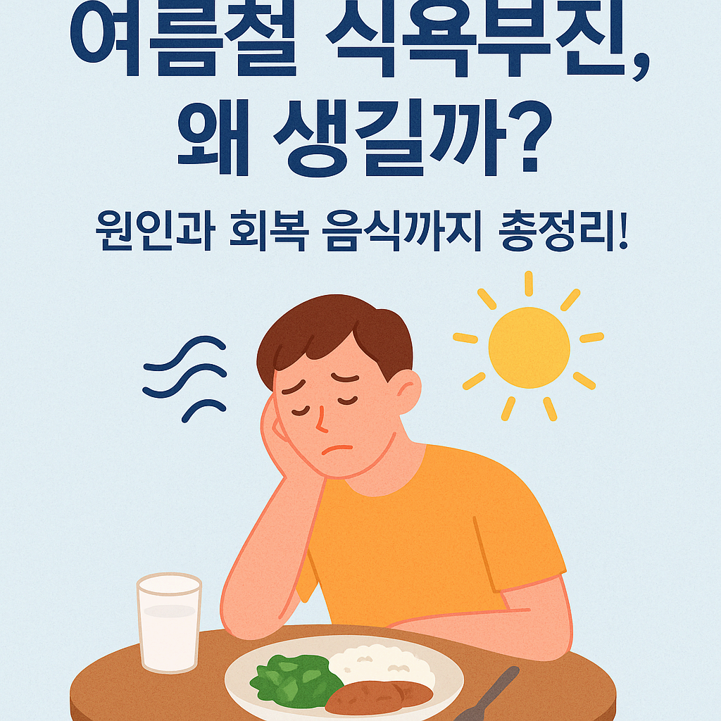 🥵 여름철 식욕부진, 왜 생길까? 원인부터 회복 음식까지 총정리!