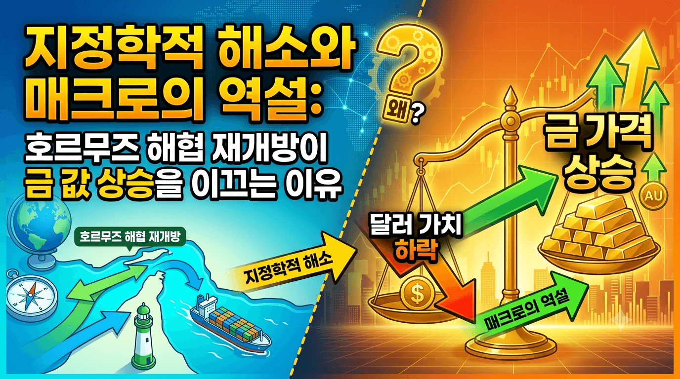 지정학적 해소와 매크로의 역설: 호르무즈 해협 재개방이 금 값 상승을 이끄는 이유