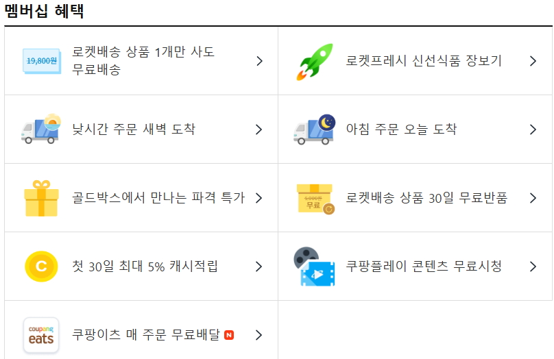 쿠팡 와우 회원 멤버십 해지 방법