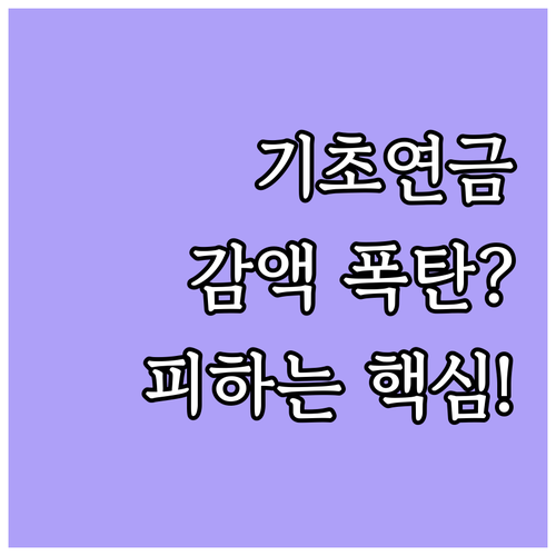 기초연금 수령액 계산 모의 진단 및 ..