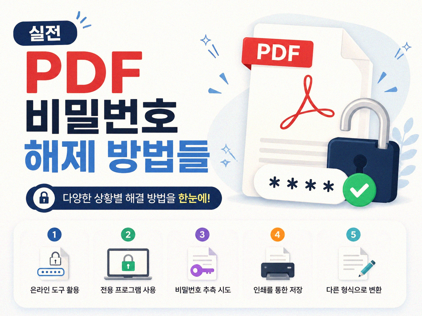 PDF 파일 비밀번호, 이렇게 풀면 간단합니다