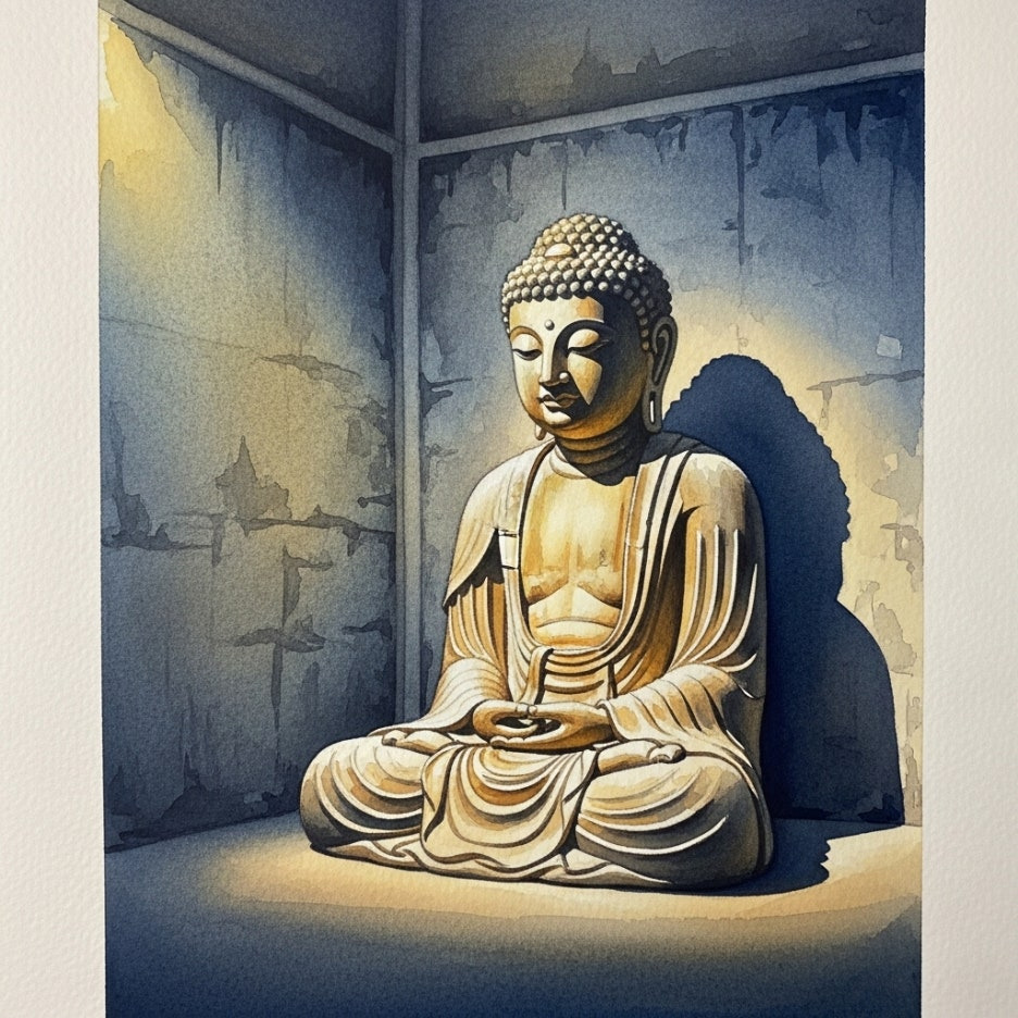 신비롭고 평온한 분위기의 반가사유상 전시실