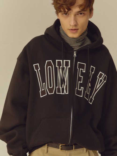 노앙 NOHANT Lonely Zip-Up Hoodie