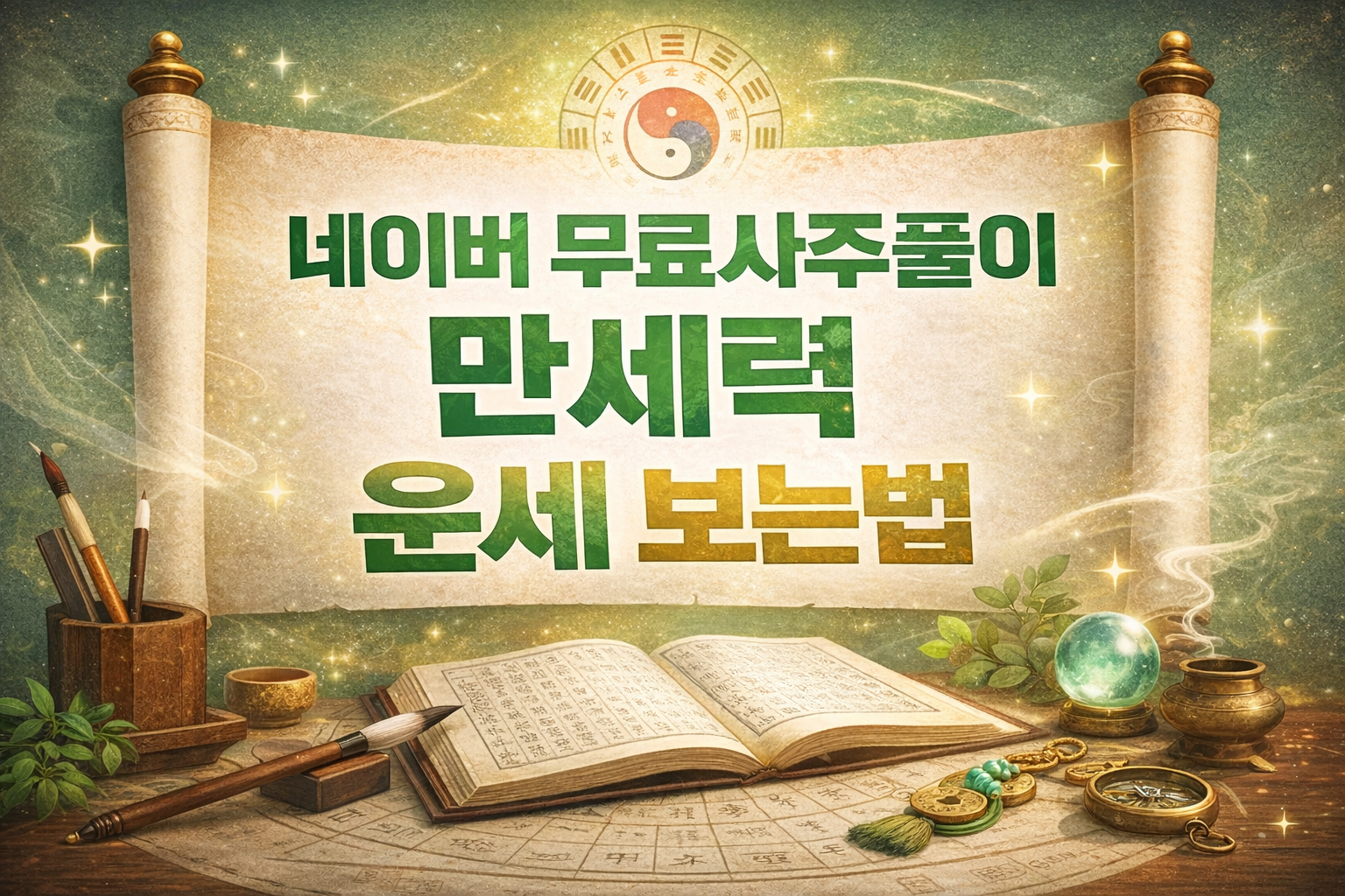 네이버 무료사주풀이 만세력 운세 보는법