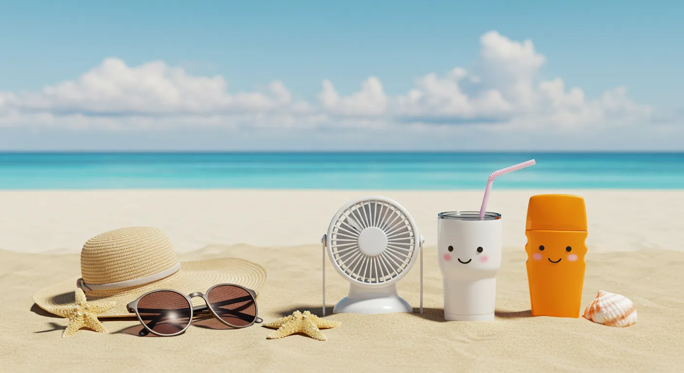 손선풍기,모자.써글라스 등 여름나기 아이템