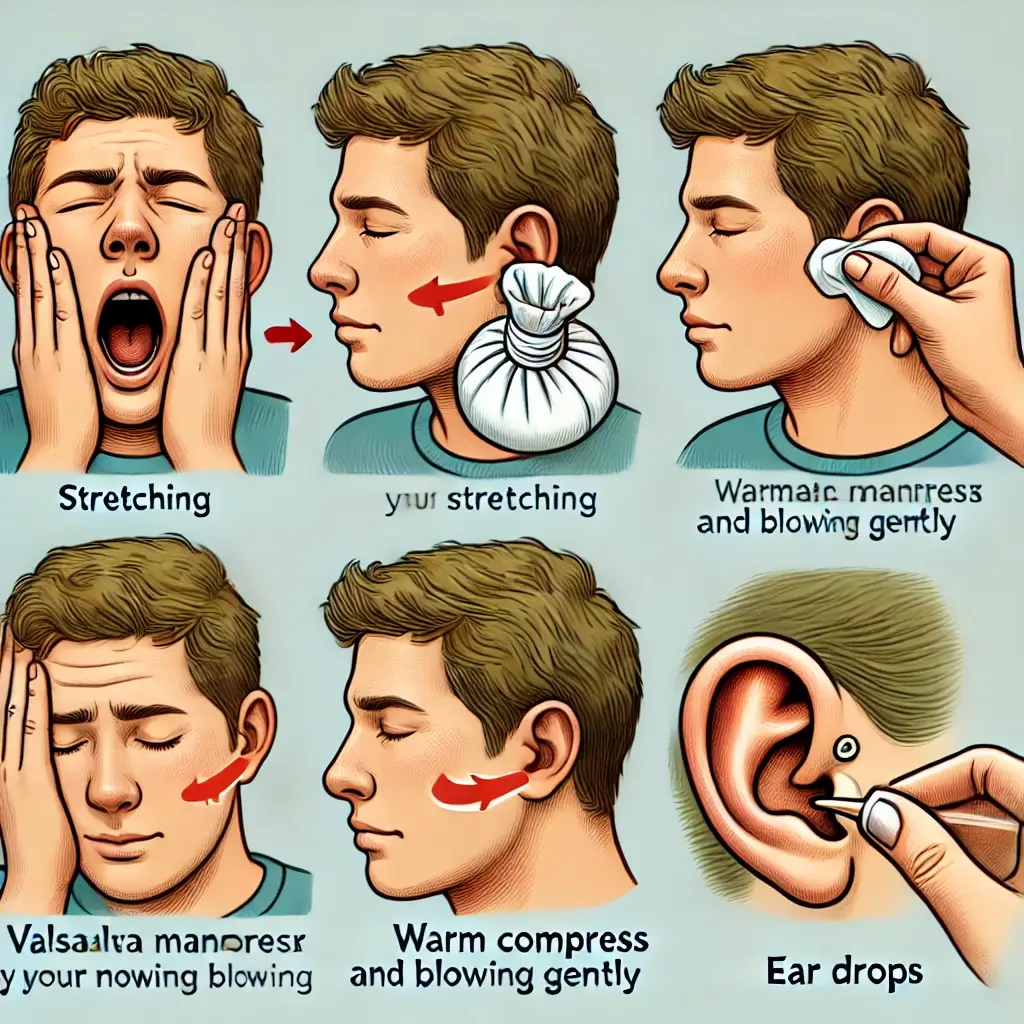 귀 먹먹함의 해결 방법