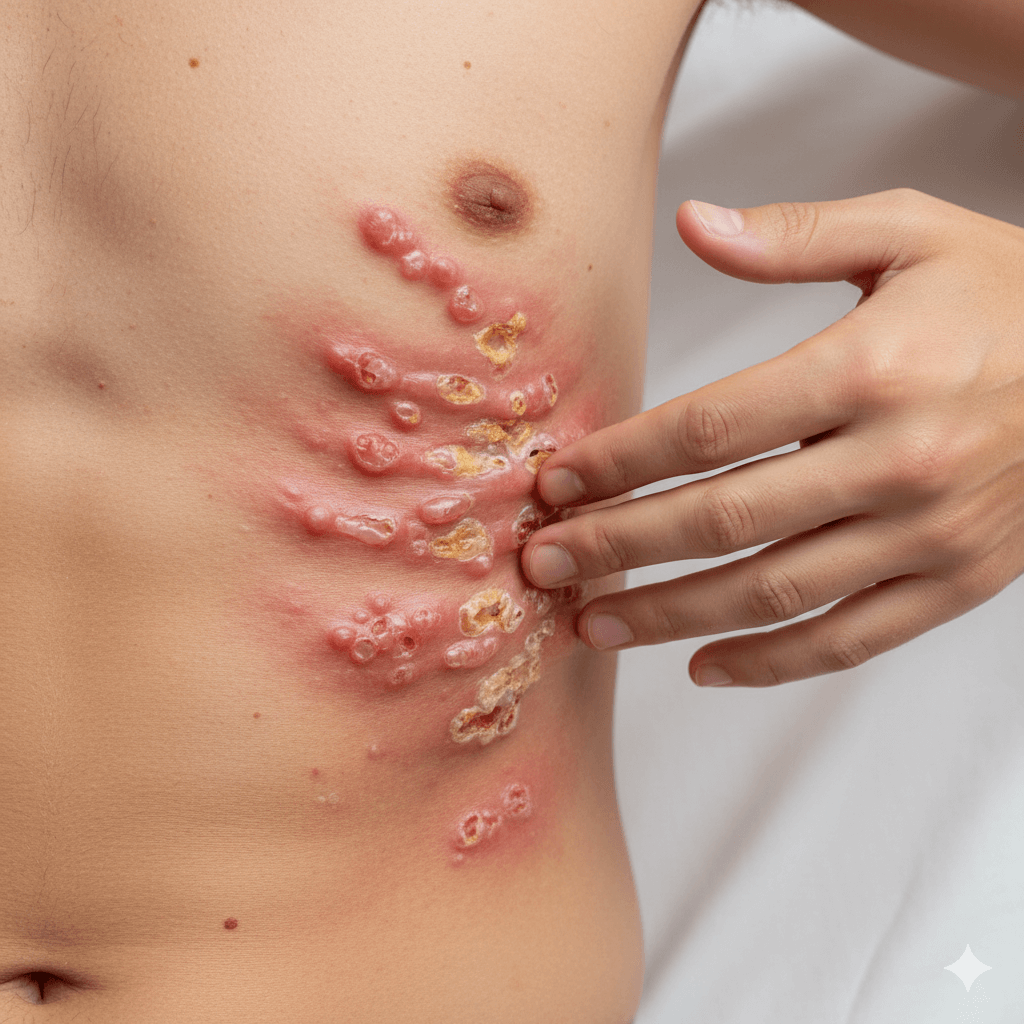 대상포진 증상 - 사진