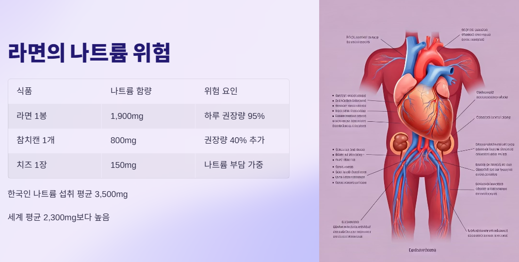 라면의 나트륨 위험