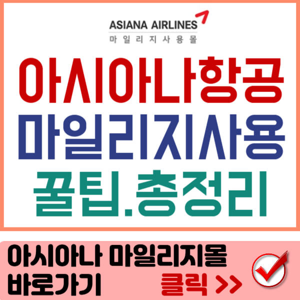 아시아나항공 마일리지몰