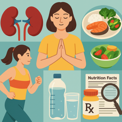 신장 건강에 대한 사진