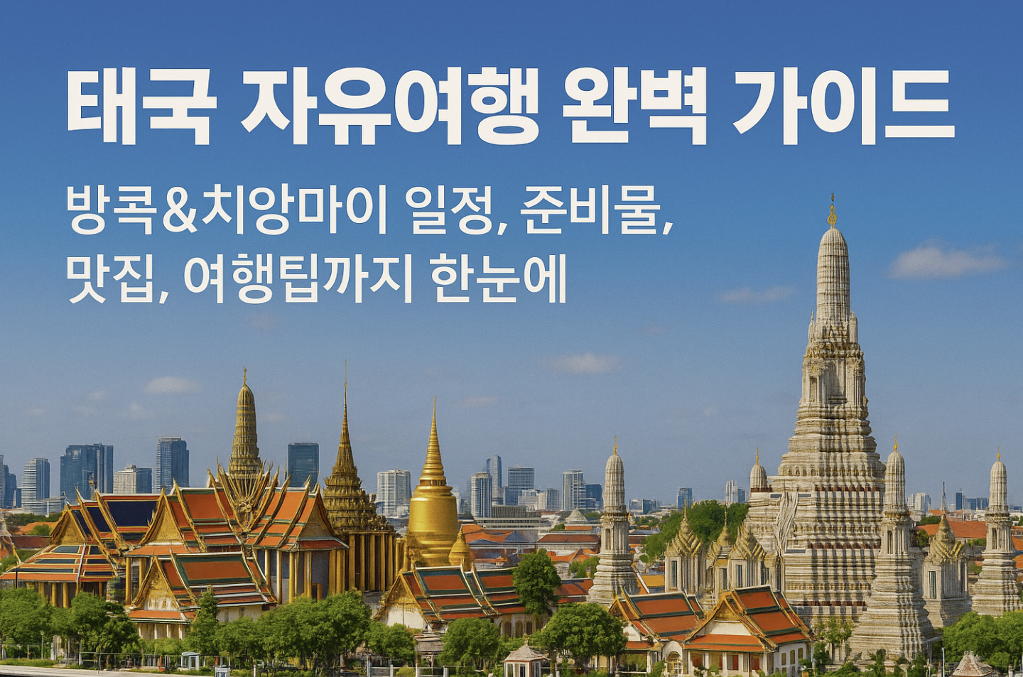 태국 자유여행 완벽 가이드 – 방콕&amp;치앙마이 일정, 준비물, 맛집, 여행팁까지 한눈에-제작이미지